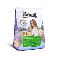 Сухой корм Karmy Sterilised Duck, для стерилизованных кошек и кастрированных котов старше 1 года (утка) - купить в Тамбове