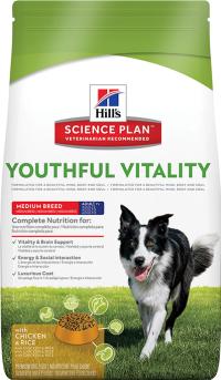 Сухой корм Hills Youthful Vitality 7+ medium, для собак средних пород старше 7 лет для борьбы с возрастными изменениями