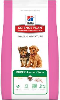 Сухой корм Hills Puppy Small & Miniature, для щенков мелких и миниатюрных пород до 12 месяцев