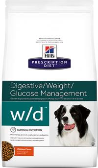 Сухой корм Hills Canine Digestive/Weight/Glucose Management w/d, ветеринарная диета для борьбы с лишним весом и поддержки правильной работы желудочно-кишечного тракта